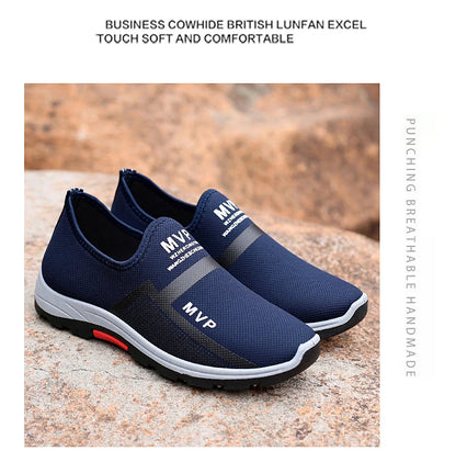 Summer Mesh Men Shoes, Lightweight Sneakers, Men Fashion Casual Walking Shoes, Breathable Slip-on Mens Loafers, Zapatillas Hombre