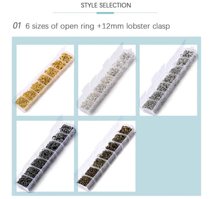 A Set Jewelry Findings Tool Set Open Jump Rings, Jewelry Pliers, Lobster Clasps Hooks, Jewelry Tweezers Jewelry Making Supplies