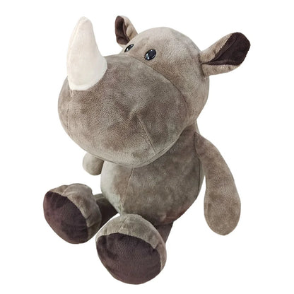 Stuffed Plush Animal Toys Soft Dolls Jungle Lion Elephant Tiger Dog Fox Monkey Deer Children Gift Kawaii Baby Kids Hobby Toys