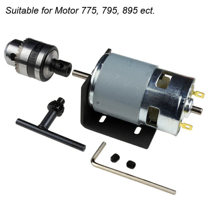 Mini Electric Drill Chuck Threaded  Clamp 0.6mm-6mm B10 Mount Taper Connector Rod Motor Shaft with Adapter Key Wrench Power Tool
