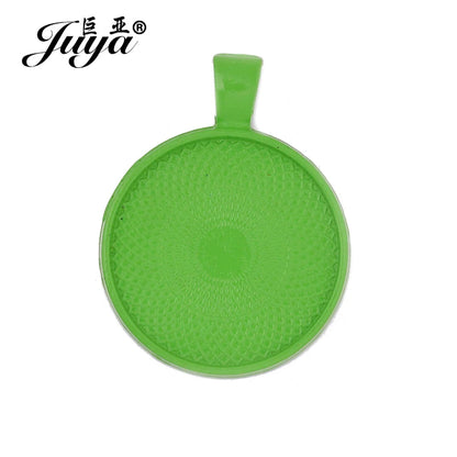 10Pcs, Pendant Cabochon Base, DIY Jewelry Making 25mm Inner Size Plated Crafts Setting, Necklace jewellery Findings Accessory, JUYA