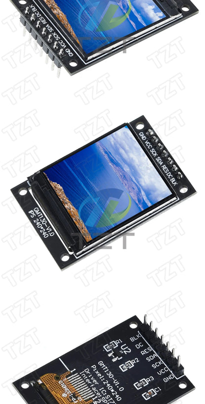 TFT Display 0.96 / 1.3 inch IPS 7P SPI HD 65K Full Color LCD Module ST7735 / ST7789 Drive IC 80*160 240*240 (Not OLED)