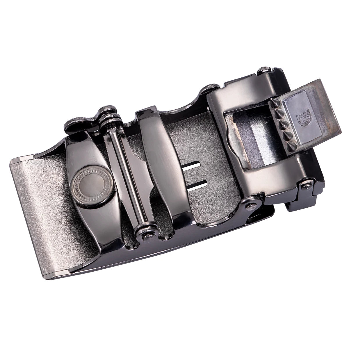 60 Kinds Metal Mens Relacement Belt Buckles Button Sliding Buckle Without Belt Black Gold Blue for 3.5 cm Ratchet Belts ONLY