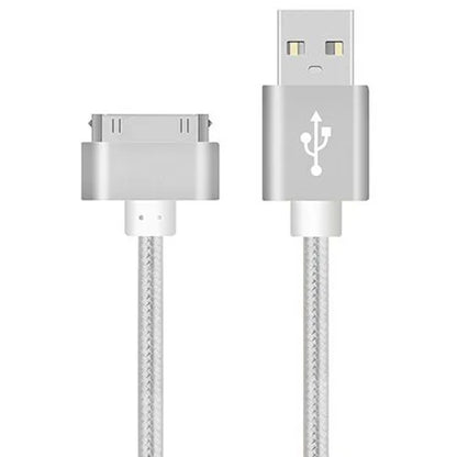 1m 2m 3m Braided USB Data Charger Cable for iPhone 4S 4 S 3GS iPad 1 2 3 iPod Nano iTouch Fast Charging Data Sync Cable Cord