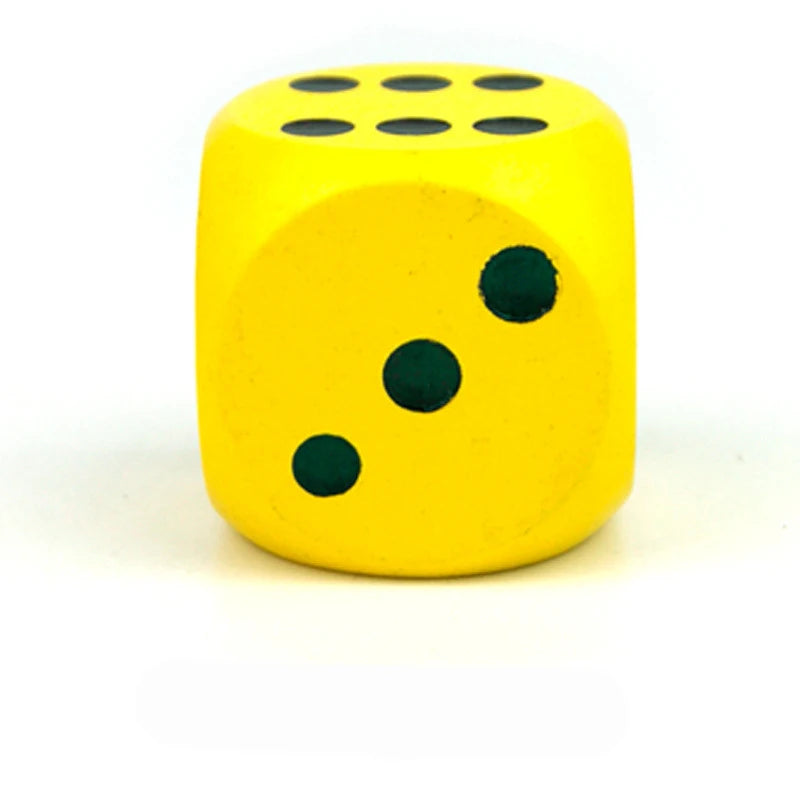 1PC Wooden Dice 40mm Large Colorful Solid Wooden Dot Game Rounded Dice Drinking Dice