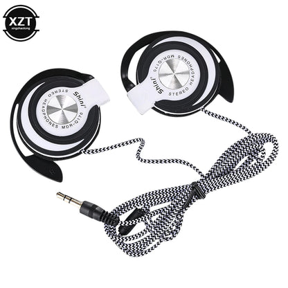 High-quality 3.5mm Wired Headphones HIFI Heavy Bass Headset Over-ear Adjustable Ear Hook Earphones Music Earphone for Phone