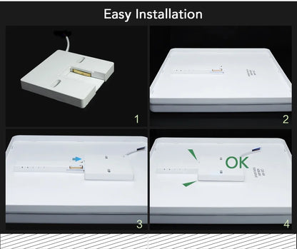 Square Led ceiling lamp, bedroom lighting, Neutral white, cold white, warm white, 48W 36W 24W 18W led ceiling light room, MARPOU