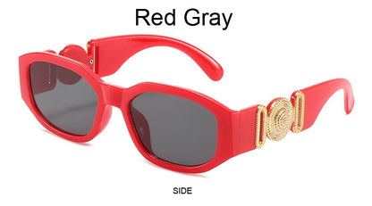 Vintage Polygon Sunglasses, Woman Fashion Brand, Small Frame Sun Glasses, Female Personality Candy Colors Retro Designer Shades