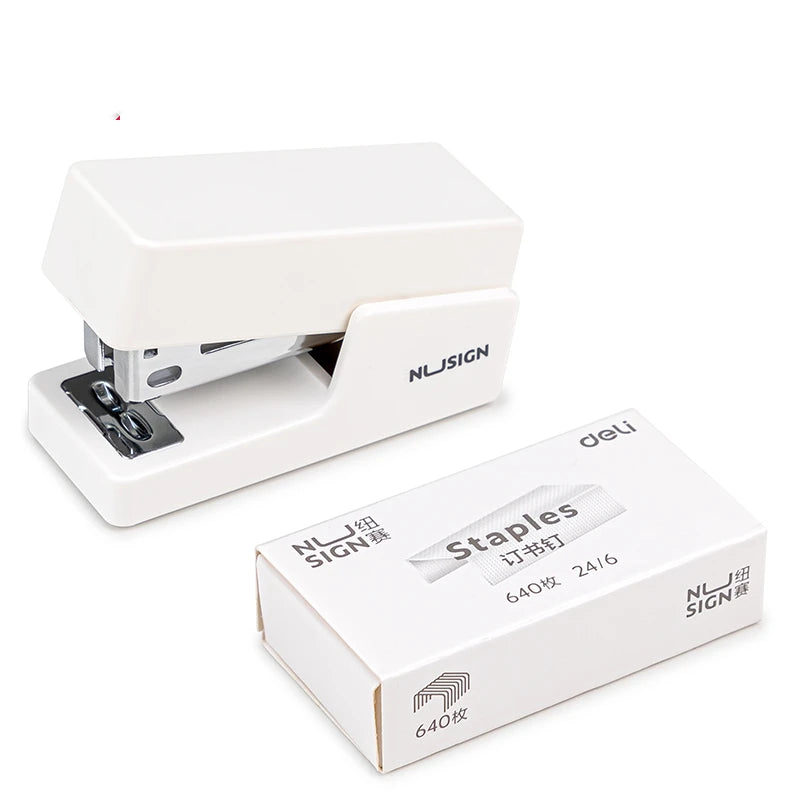 KHINSUN Mini Stapler Set, Portable Color Paper Binding Machine, Use 24/6 26/6 Staples Fashion, Stationery Office Supplies