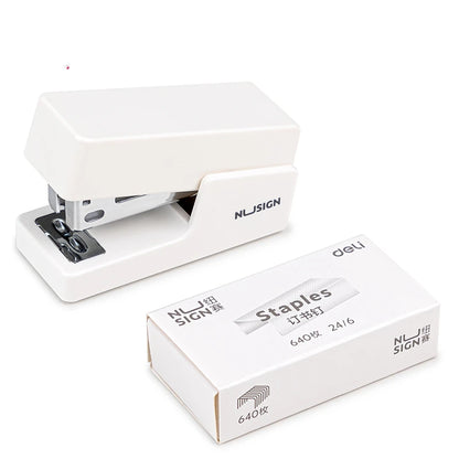 KHINSUN Mini Stapler Set, Portable Color Paper Binding Machine, Use 24/6 26/6 Staples Fashion, Stationery Office Supplies