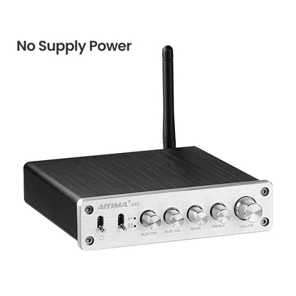 AIYIMA A03 TPA3116 Subwoofer Bluetooth Amplifier HiFi TPA3116D2 2.1 Digital Audio Power Amplifiers 50Wx2+100W Sound Amplifier