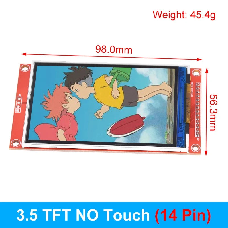 TFT Display, 0.96/1.3/1.44/1.8/2.4/2.8/3.5 Inch TFT Full Color Screen LCD Module, ST7735 ILI9341 Driver Interface SPI for Arduino