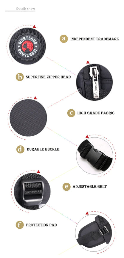 Waist Pack, Casual Functional Fashion Men Waterproof Fanny Pack, Women Belt Bum Bag, Male Phone Wallet Pouch Bags, Unisex 98011