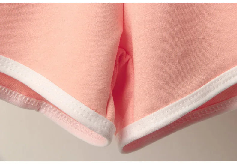 Sports Shorts, Women Summer New Candy Color Anti Emptied Skinny Shorts, Casual Lady Elastic Waist Beach Correndo Short Pants