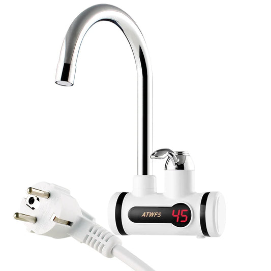Electric Kitchen Water Heater Tap, Instant Hot Water Faucet Heater, Cold Heating Faucet, Tankless Instantaneous Water Heater, ATWFS