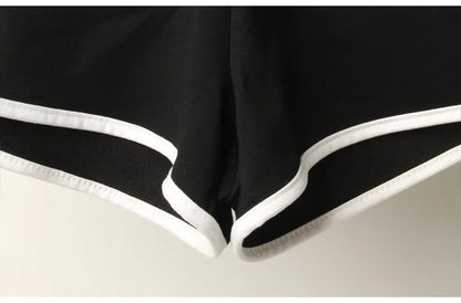 Sports Shorts, Women Summer New Candy Color Anti Emptied Skinny Shorts, Casual Lady Elastic Waist Beach Correndo Short Pants