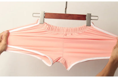 Sports Shorts, Women Summer New Candy Color Anti Emptied Skinny Shorts, Casual Lady Elastic Waist Beach Correndo Short Pants