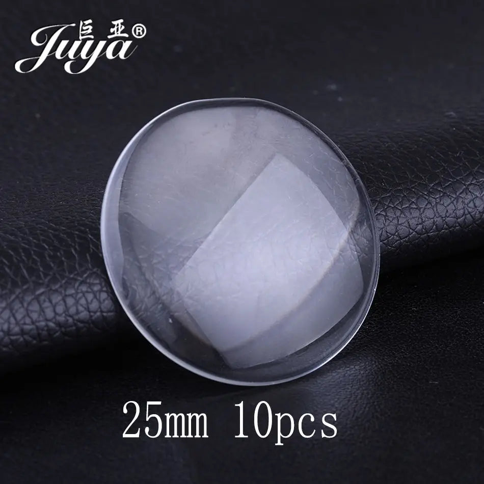 10Pcs, Pendant Cabochon Base, DIY Jewelry Making 25mm Inner Size Plated Crafts Setting, Necklace jewellery Findings Accessory, JUYA
