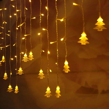 Window Curtain String Lights 4M Fairy Light Outdoor for Room Decor Christmas Bedroom Party Wedding Home Garden Wall Decorations