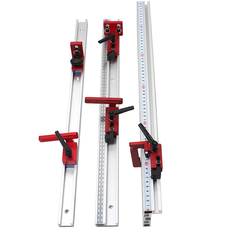 Woodworking T-track Stop T-Slot Limiter Aluminum Miter Track Fence Flip Stop Chute Locator Carpenter DIY Workbench Tools
