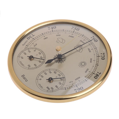3-in-1 Wall-Mounted Household Barometer Thermometer Hygrometer Weather Station Hanging Pressure hPa Gauge Air Weather Instrument