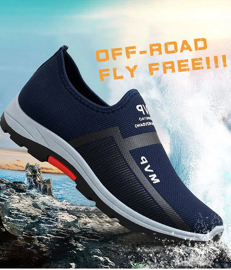 Summer Mesh Men Shoes, Lightweight Sneakers, Men Fashion Casual Walking Shoes, Breathable Slip-on Mens Loafers, Zapatillas Hombre