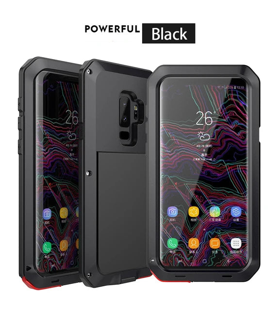 Armor Heavy Duty Protection Case for Samsung Galaxy S20 S24 S10e Note 8 9 10 Plus 20 Ultra 360, Metal Tank Cover