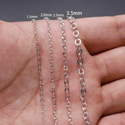 5M/lot, Gold/Bronze Plated Necklace Chain For Jewelry Making Findings, DIY Necklace Chains Materials, Handmade Supplies