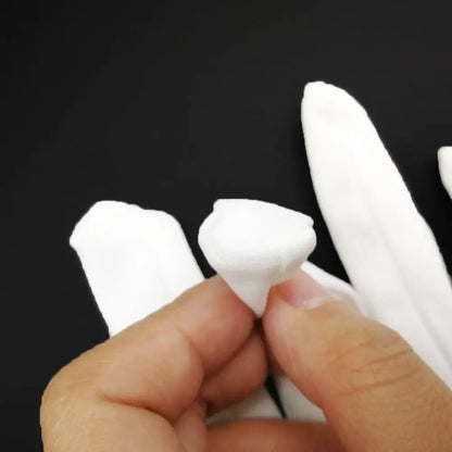 1Pair White Formal Gloves, Tuxedo Honor Guard Parade Inspection Collection Serve Thin Gloves, Thick Gloves, Performance Gloves, Men