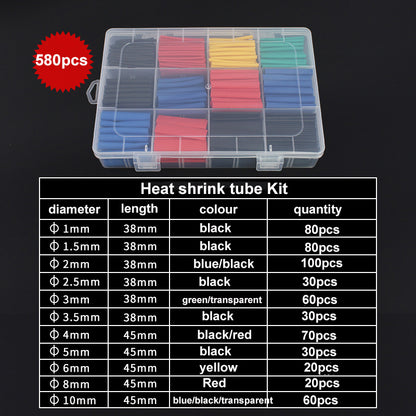 Insulation Sleeving Heat Shrink Tube Thermoresistant tube Kit Polyolefin Heat Shrink Tubing Wire cable Waterproof Shrink 2:1