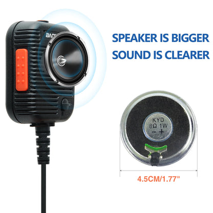 Baofeng AR-152 Tactical Remote Speaker Mic K Plug 2 Pin Volume Adjustable For AR-152 UV-5R UV-25 PRO Walkie Talkie Two Way Radio