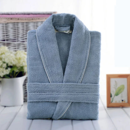100% Cotton Robe Toweling Terry Robe Unisex lovers Soft Bath Robe Men And Women Nightrobe Sleepwear Male Casual Home Bathrobe