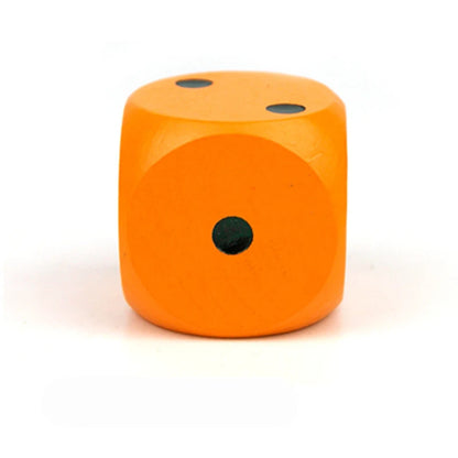 1PC Wooden Dice 40mm Large Colorful Solid Wooden Dot Game Rounded Dice Drinking Dice
