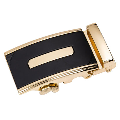 60 Kinds Metal Mens Relacement Belt Buckles Button Sliding Buckle Without Belt Black Gold Blue for 3.5 cm Ratchet Belts ONLY