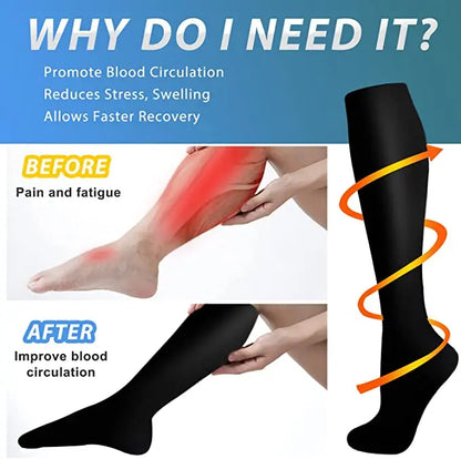 1Pair, Compression Socks, Sport Socks, Medical Nursing Stockings, Prevent Varicose Veins Socks, Pregnancy Nursing Athletic Soccer SOX