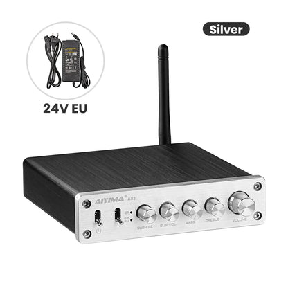AIYIMA A03 TPA3116 Subwoofer Bluetooth Amplifier HiFi TPA3116D2 2.1 Digital Audio Power Amplifiers 50Wx2+100W Sound Amplifier