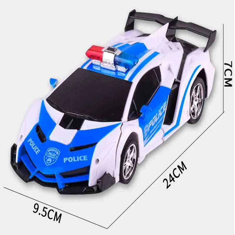 Led Light Cool RC Car Transformation Robot Car 1:18 Deformation RC Car Toy Electric Robot Cars Models Gift for Boy Girls Gifts
