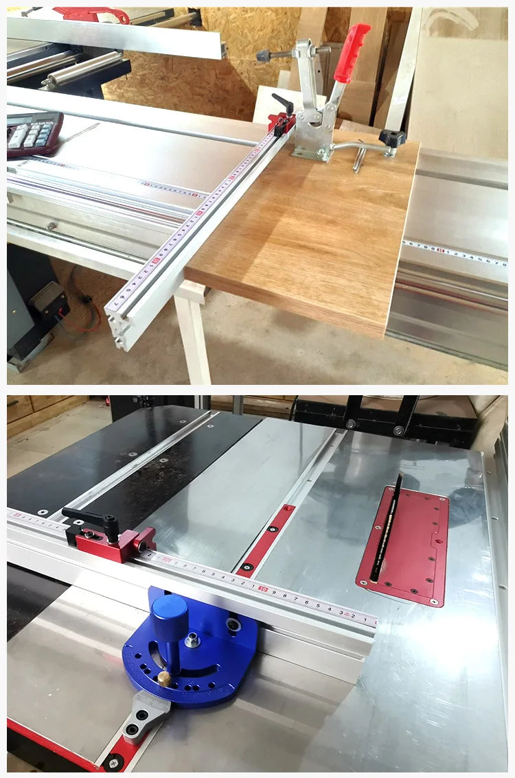 Woodworking T-track Stop T-Slot Limiter Aluminum Miter Track Fence Flip Stop Chute Locator Carpenter DIY Workbench Tools