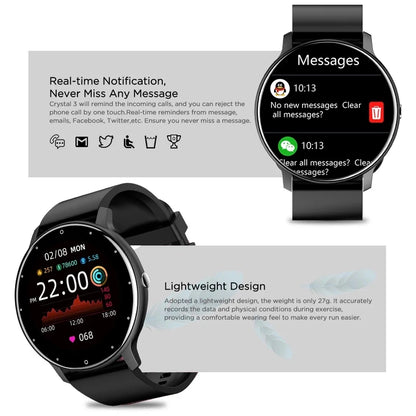 LIGE New Smart Watch, Women Men Ladies Gift, Sport Fitness Men Women Watches, Heart Rate Monitor, Waterproof Smartwatch For Android IOS