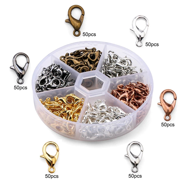 A Set Jewelry Findings Tool Set Open Jump Rings, Jewelry Pliers, Lobster Clasps Hooks, Jewelry Tweezers Jewelry Making Supplies