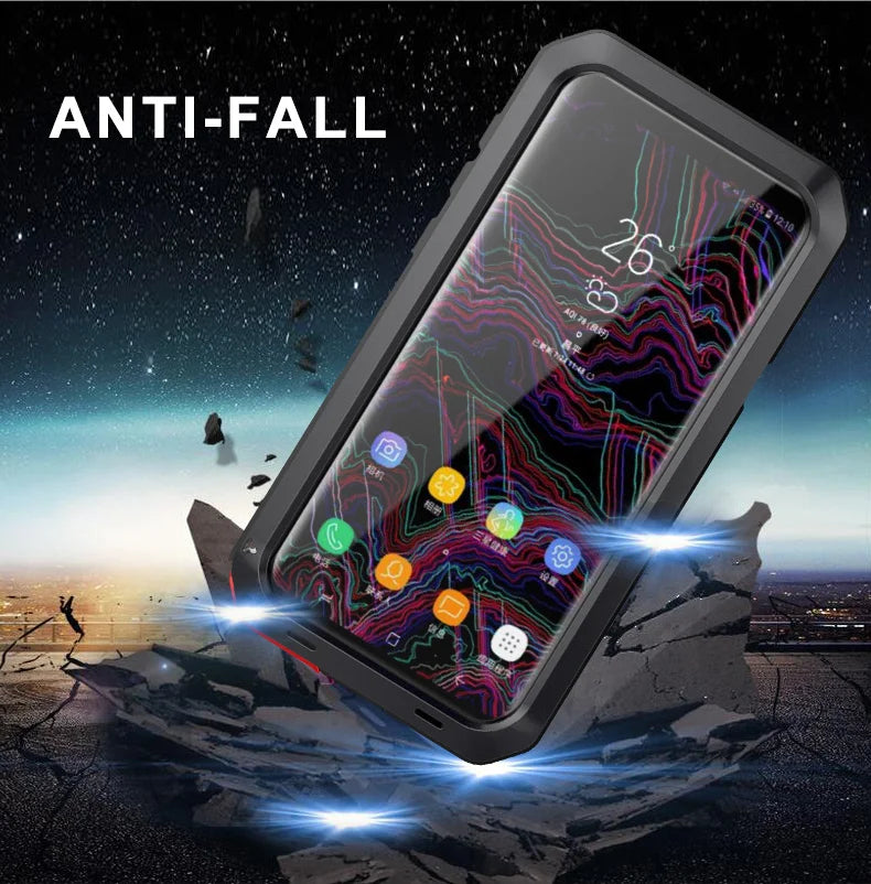 Armor Heavy Duty Protection Case for Samsung Galaxy S20 S24 S10e Note 8 9 10 Plus 20 Ultra 360, Metal Tank Cover