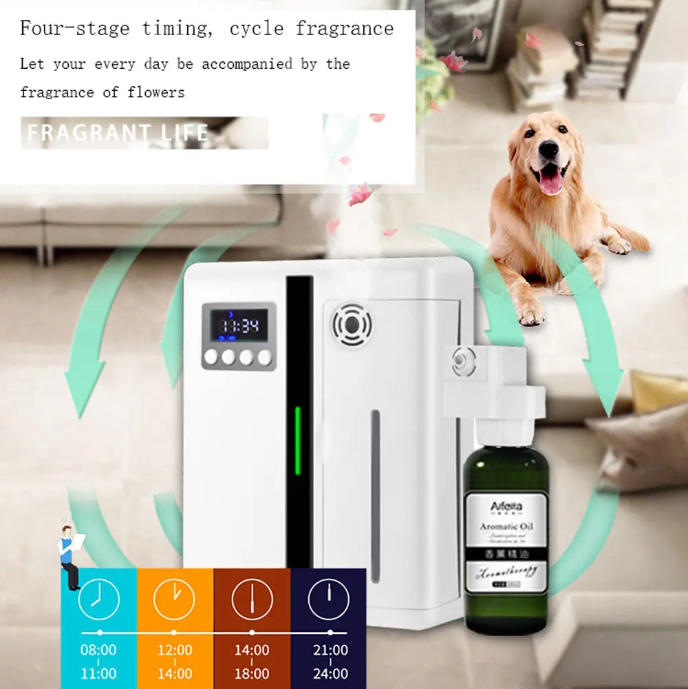 Professional Aroma Diffuser Electric Smell for Home Wall Mounted Fragrance Diffuser Automatic Spray Scent Air Machine For Hotel