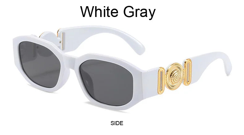 Vintage Polygon Sunglasses, Woman Fashion Brand, Small Frame Sun Glasses, Female Personality Candy Colors Retro Designer Shades