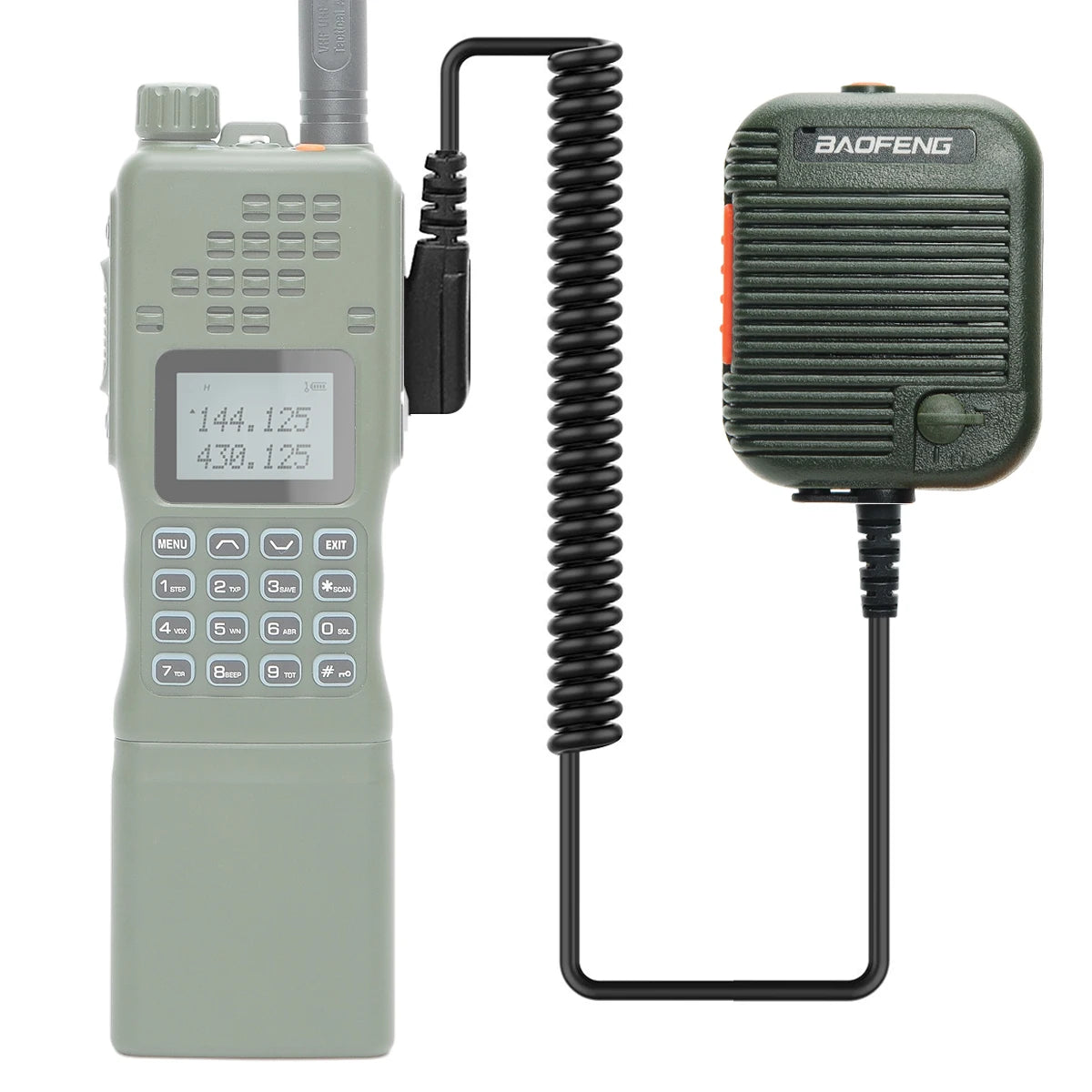 Baofeng AR-152 Tactical Remote Speaker Mic K Plug 2 Pin Volume Adjustable For AR-152 UV-5R UV-25 PRO Walkie Talkie Two Way Radio