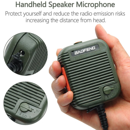Baofeng AR-152 Tactical Remote Speaker Mic K Plug 2 Pin Volume Adjustable For AR-152 UV-5R UV-25 PRO Walkie Talkie Two Way Radio