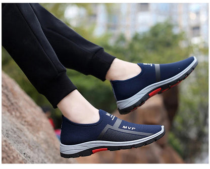 Summer Mesh Men Shoes, Lightweight Sneakers, Men Fashion Casual Walking Shoes, Breathable Slip-on Mens Loafers, Zapatillas Hombre
