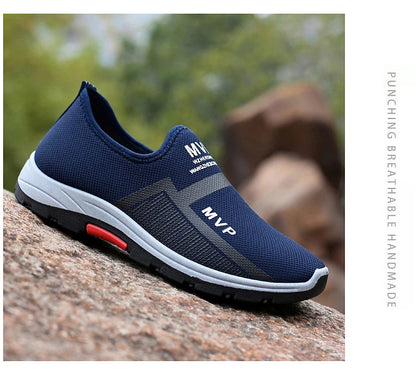Summer Mesh Men Shoes, Lightweight Sneakers, Men Fashion Casual Walking Shoes, Breathable Slip-on Mens Loafers, Zapatillas Hombre