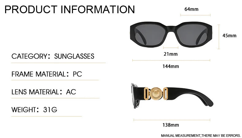 Vintage Polygon Sunglasses, Woman Fashion Brand, Small Frame Sun Glasses, Female Personality Candy Colors Retro Designer Shades