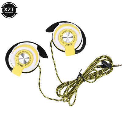 High-quality 3.5mm Wired Headphones HIFI Heavy Bass Headset Over-ear Adjustable Ear Hook Earphones Music Earphone for Phone