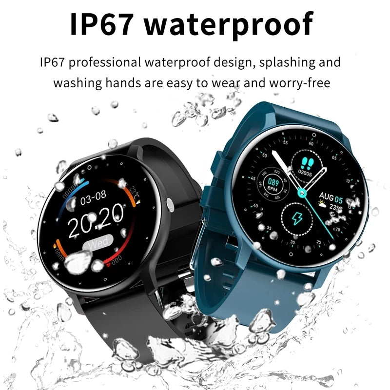 LIGE New Smart Watch, Women Men Ladies Gift, Sport Fitness Men Women Watches, Heart Rate Monitor, Waterproof Smartwatch For Android IOS